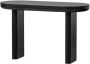WOOOD Exclusive Bureau Sidetable Mael Met 1 lade 120 x 50cm Zwart - Thumbnail 1