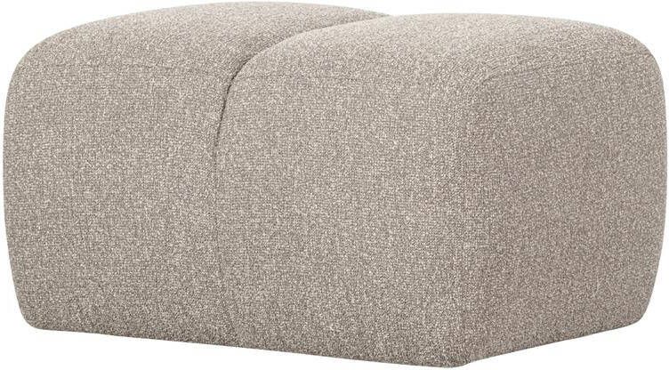 Woood Mojo Poef Bouclé Beige Melange 80x60x45