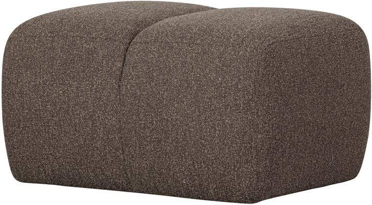 Woood Mojo Poef Bouclé Bruin Melange 80x60x45