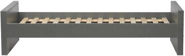 WOOOD | Morris Bed Grenen Leem 90x200cm Excl Lattenbodem | Slaapkamer meubels | Ledikant