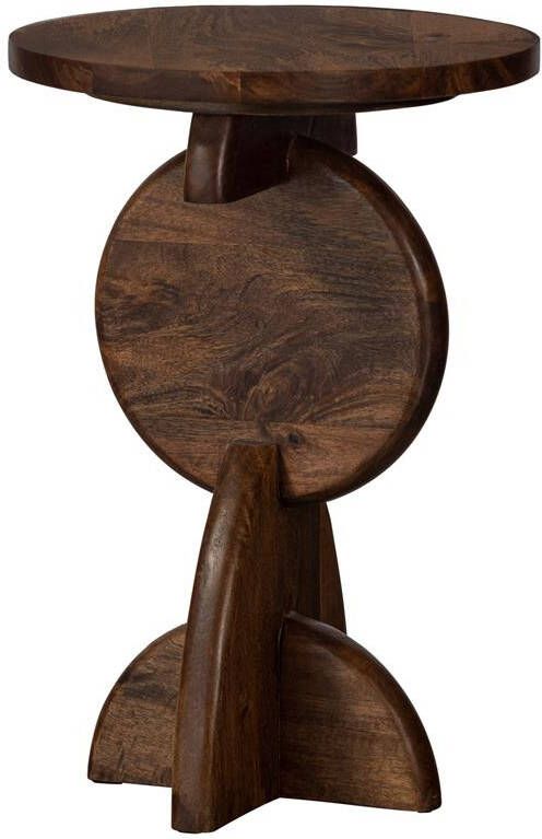 Woood Nori Bijzettafel Mangohout Warm Bruin 60x40x40