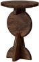 WOOOD Exclusive Bijzettafel Nori Mangohout 40cm Warm Bruin Rond - Thumbnail 2