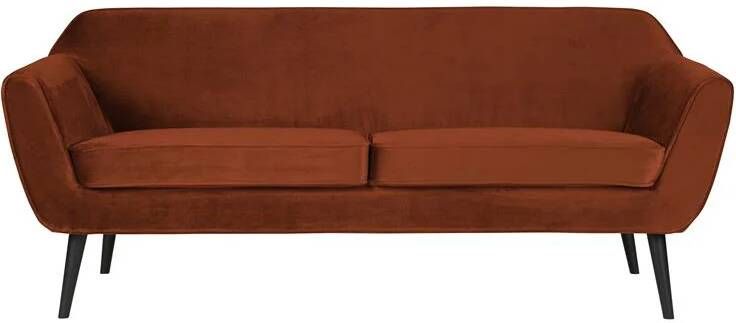 WOOOD | Rocco Sofa 187cm Fluweel Roest | Zitmeubels woonkamer | 2-zitsbank