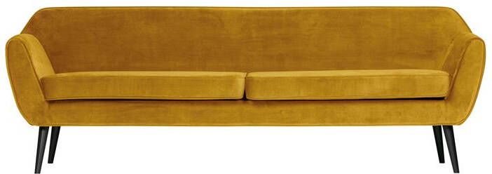 WOOOD | Rocco Xl Sofa 230cm Fluweel Oker | Zitmeubels woonkamer | 3-zitsbank
