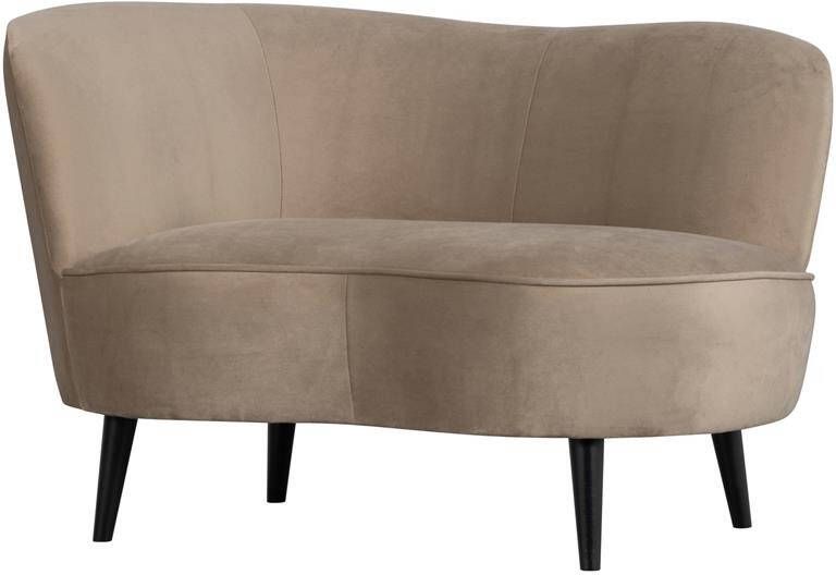 Woood Sara Loungefauteuil Links Velvet Khaki 71x112x81