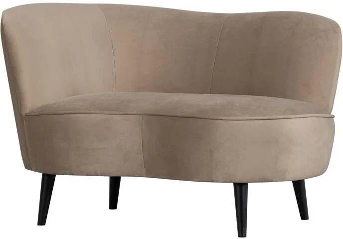 Woood Sara Loungefauteuil Links Velvet Khaki 71x112x81