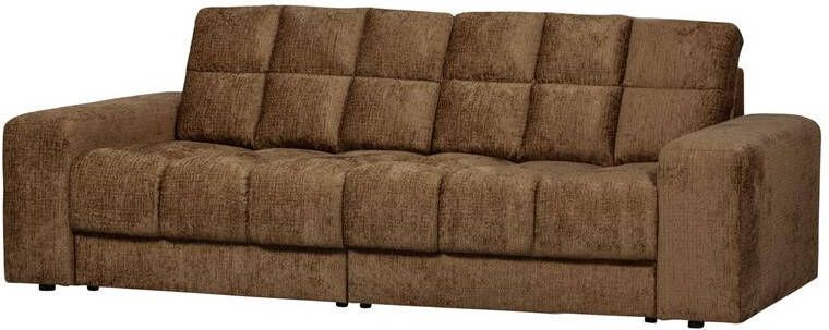 WOOOD | Second date 2-zitsbank structure velvet brass | Zitmeubels woonkamer | 2-zitsbank