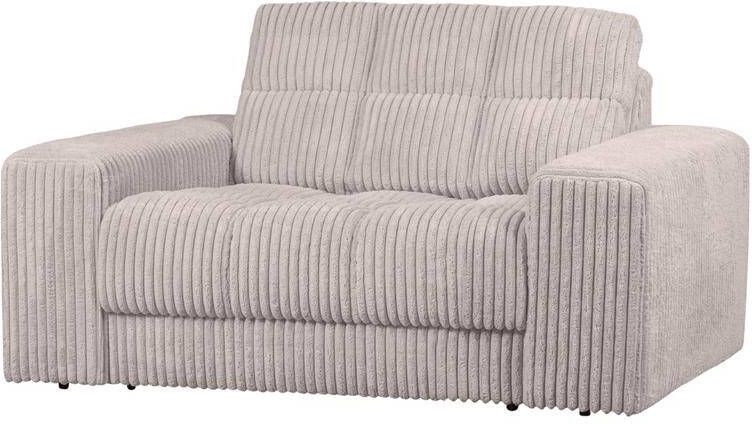 BePureHome | Second date loveseat grove ribstof naturel | Zitmeubels woonkamer | Fauteuil
