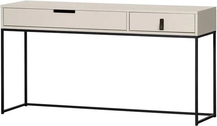 WOOOD Bureau Silas veel opbergruimte twee lades h 74 cm x b 140 cm