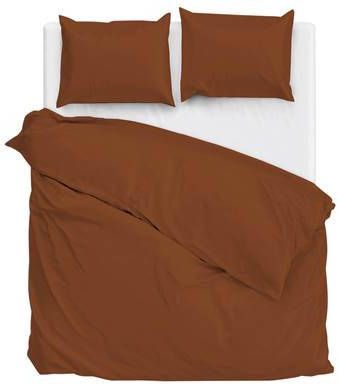 Zo! Home ZoHome Satinado Dekbedovertrek Lits-jumeaux 240x200 220 cm Copper Orange