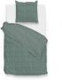 Zo Home Zo! Home dekbedovertrek Lino Emerald Groen Lits-jumeaux XL 260x200 220 cm - Thumbnail 2