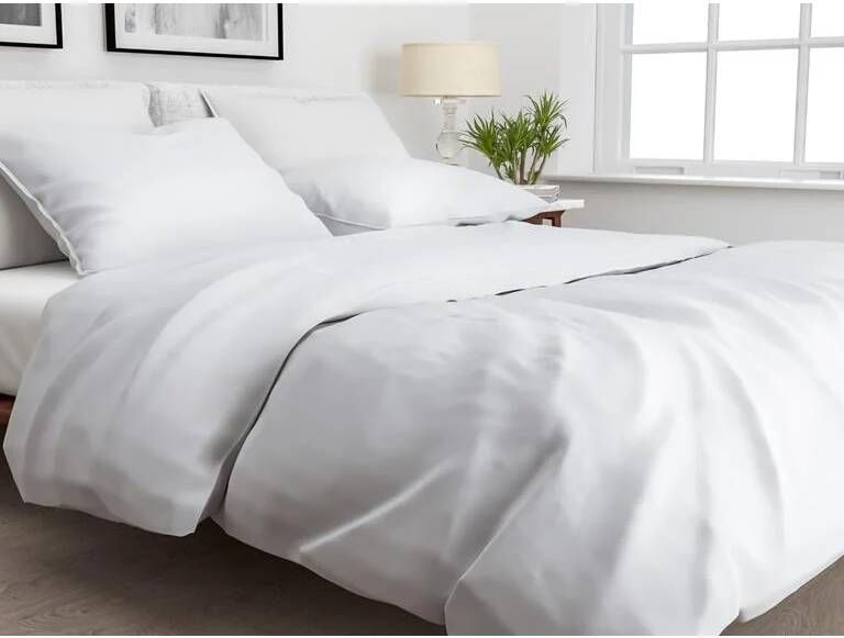 Zo Home Zo! Home dekbedovertrek Satinado Ash Grijs Lits-jumeaux XL 260x200 220 cm - Foto 4