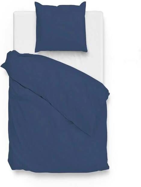 Zo Home Zo! Home dekbedovertrek Satinado Navy Blauw Lits-jumeaux XL 260x200 220 cm - Foto 4