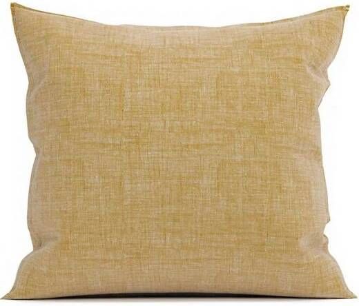 Zo Home Lino Kussensloop Linnen Look ochre yellow 50x50cm