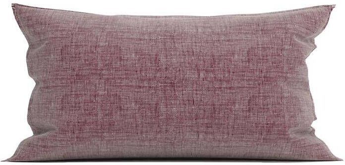Zo Home Lino Kussensloop Linnen Look wine red 40x80cm