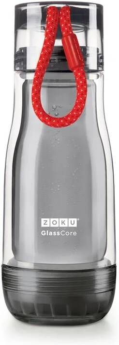 Zoku Hydration Active 325ml drinkbeker (Kleur: rood grijs)