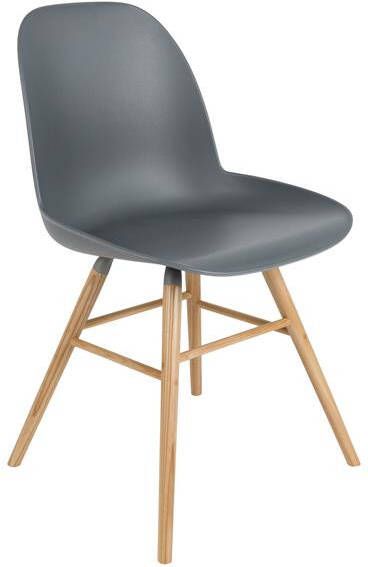 Zuiver Albert Kuip Eetkamerstoelen Donkergrijs Set van 2