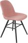 Zuiver Albert Kuip Soft Chair Eetkamerstoel Roze Set van 2 - Thumbnail 2