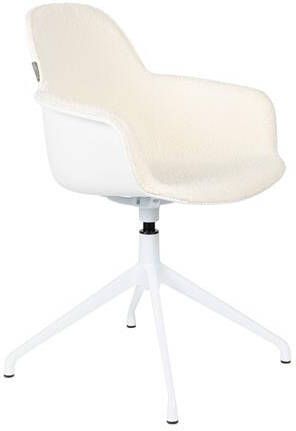 Zuiver Albert Kuip Swivel Eetkamerstoelen Wit Set van 2