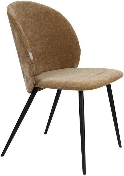 Zuiver Eetkamerstoel Cozy Velvet Mustard