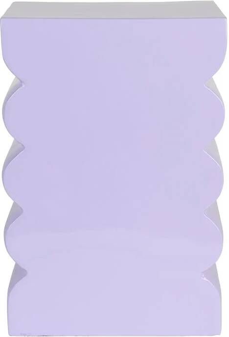Zuiver Curves Kruk H 45 cm Shiny Lilac