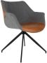 Zuiver Doulton eetkamerstoel vintage bruin lederlook(2 stuks ) - Thumbnail 2