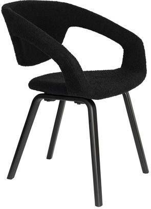 Zuiver Flexback Eetkamerstoelen met armleuning Zwart Set van 2