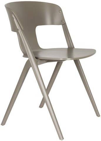 Zuiver Horizon Tuinstoelen Taupe Set van 4