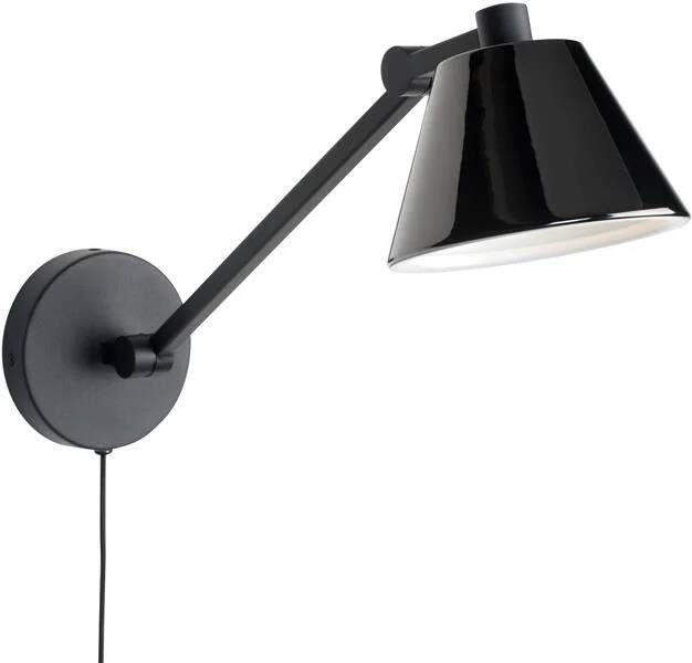 Zuiver Lub Wandlamp 1-Lichts LED 14x48x17 Zwart Metaal