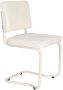 Zuiver Ridge Kink Eetkamerstoelen Soft Off White Set van 2 - Thumbnail 1