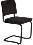 Zuiver Ridge Kink Eetkamerstoelen Soft Zwart Set van 2 - Thumbnail 1