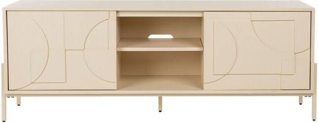 Zuiver TV-meubel Faces Eikenhout 160cm Beige