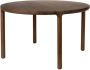 Zuiver Ronde Eettafel Storm Walnoot en rubberhout 128cm Bruin - Thumbnail 1