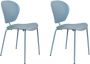 Zuiver The Ocean Chair Eetkamerstoelen Ocean Blue Set van 2 Blauw - Thumbnail 2