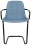 Zuiver Thirsty Eetkamerstoelen met armleuning Blauw Set van 2 - Thumbnail 4