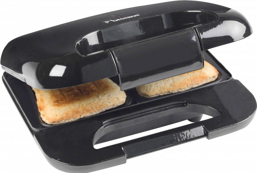 Bestron ASM750W sandwichmaker (Kleur: zwart)
