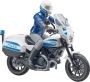 Bruder bworld Ducati Scrambler politiemotor (62731) - Thumbnail 3