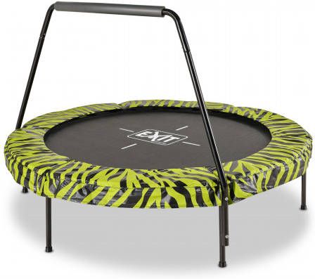 EXIT Tiggy junior trampoline ø140cm met beugel (Kleur rand: zwart lime groen)