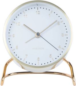 Karlsson Stylish Numbers Wekker Ijzer �5 Wit