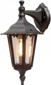 Konst Smide Konstsmide Firenze Wandlamp neerwaarts 39cm 230V E27 matzwart