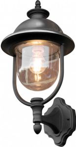 Konst Smide Konstsmide 7239 Wandlamp Parma wandlamp opwaarts 43cm 230V E27 matzwart RVS