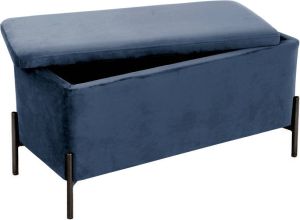 Leitmotiv Bank Snog XL Donkerblauw 90x45x45cm