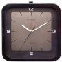 NeXtime Wekker- 20 x 20 x 6 cm Hout Zwart 'Square Alarm' - Thumbnail 2