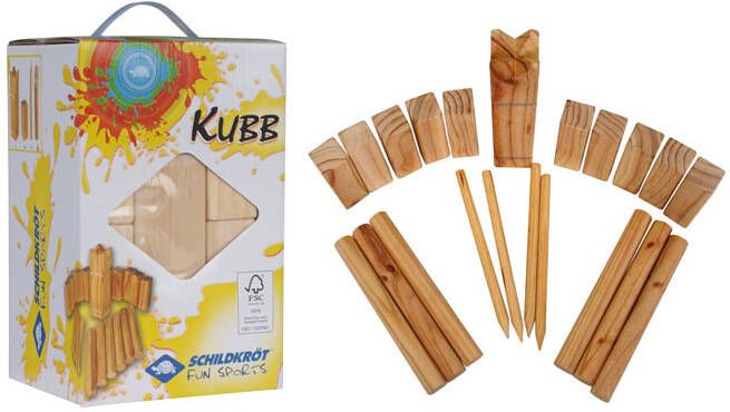 Schildkrot Kubb FSC hout