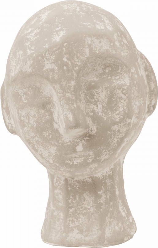Vtwonen Ecomix Kalksteen Hoofd Sculptuur Klein Zandkleurig online kopen