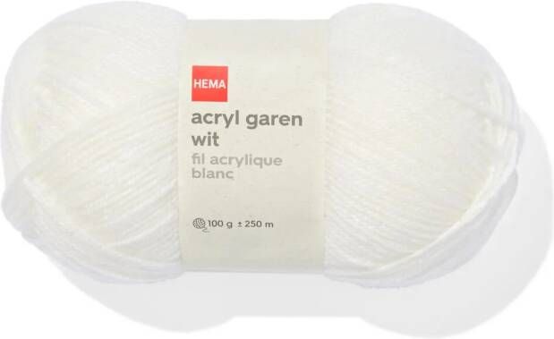 HEMA Acryl Garen Wit 100gram 250meter