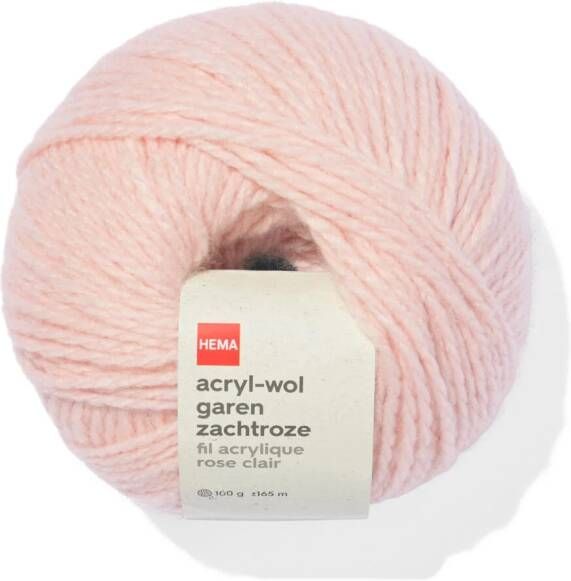 HEMA Acryl-wol Garen Zachtroze 100gram 165meter