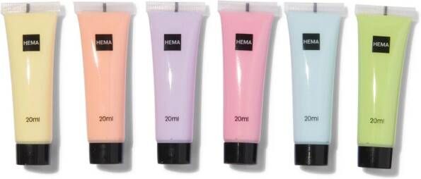 HEMA Acrylverf Pastel 6x20ml