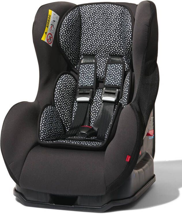 HEMA Autostoel Baby 0-25kg Zwart witte Stip