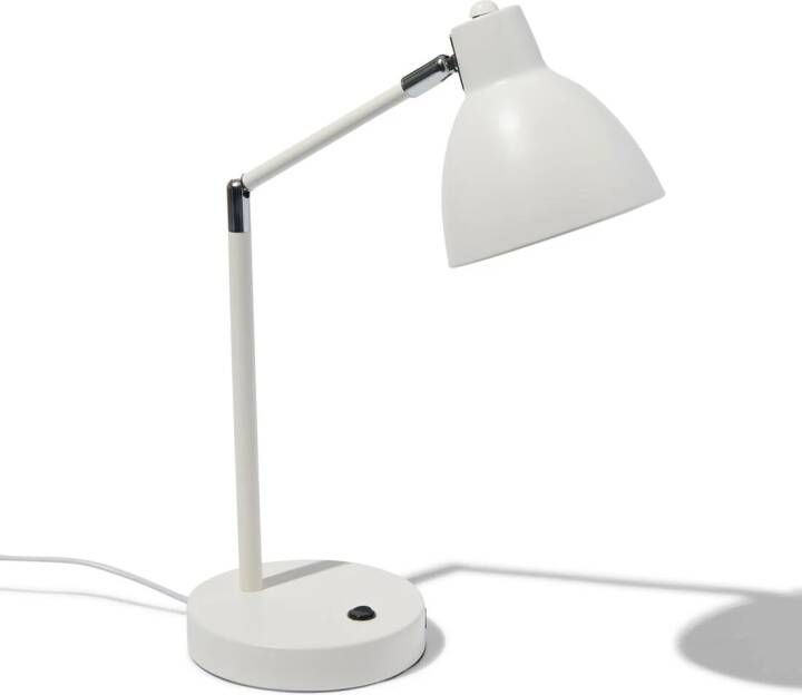 HEMA Bureaulamp Met USB Poort Wit